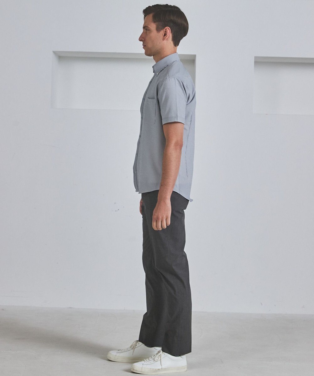 GOTAIRIKU 仕事で着られる 冷んやり綿パン【接触冷感/ストレッチ】ストレッチサマーポプリン 