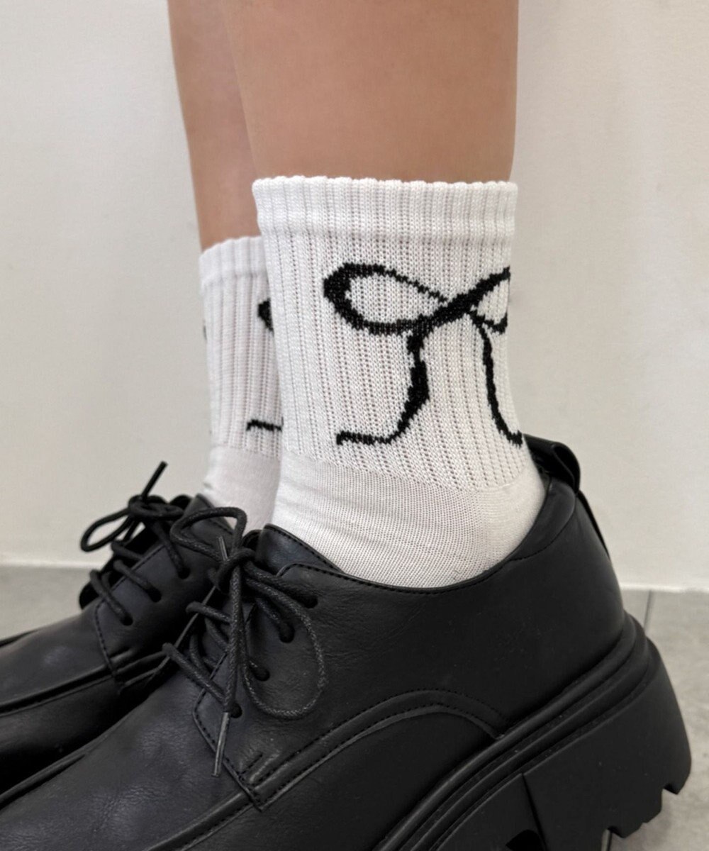 WEGO 底パイルデザインソックス（丈14㎝） 