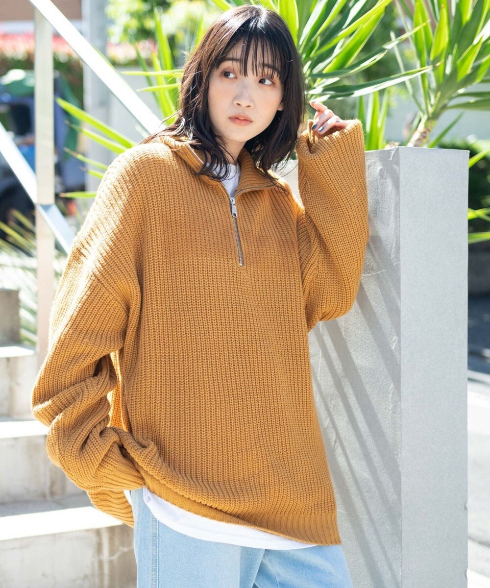 ルーズフィットハーフZIPプルオーバー / WEGO | ファッション通販