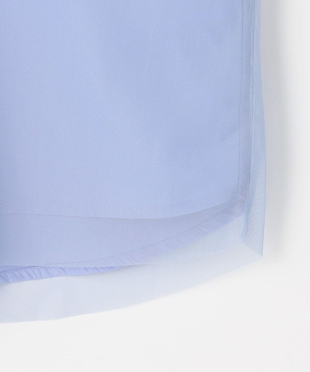 ANY L クロップドチュールコンビシャツ 