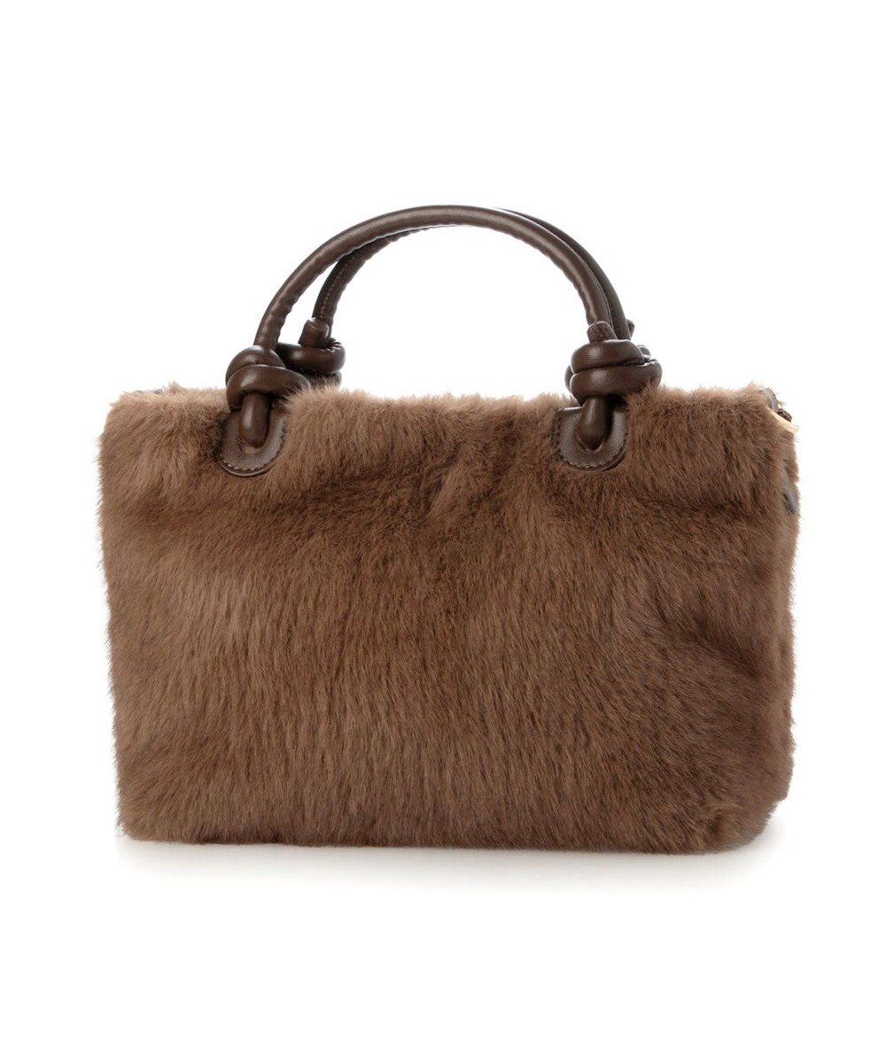UNBILLION カシュカシュ cachecache / ミンク風フェイクファーノットハンドルバッグ 