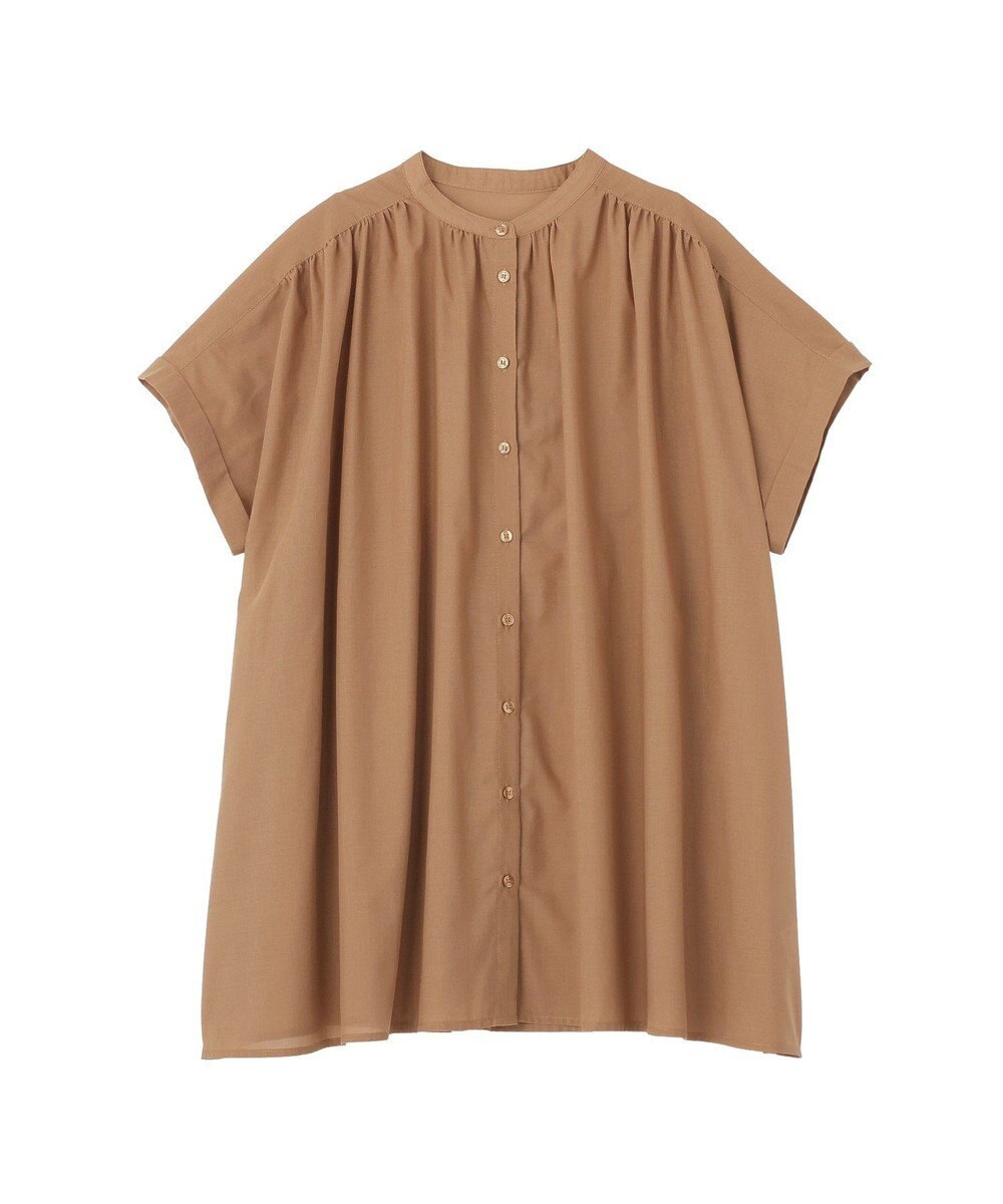 AMERICAN HOLIC 【予約】【WEB限定】イージーケア+接触冷感 フレンチスリーブギャザーシャツ 