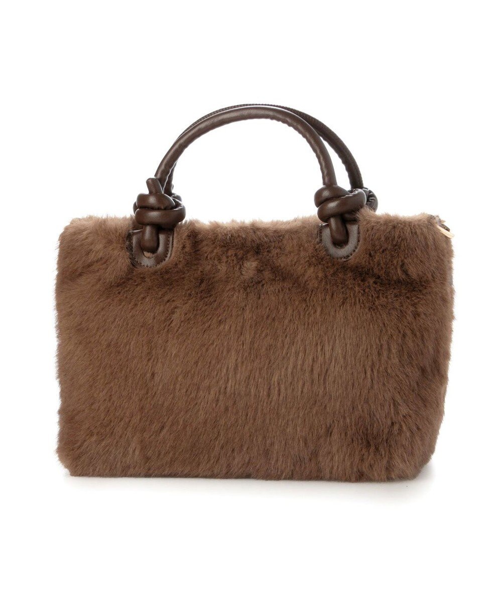 UNBILLION カシュカシュ cachecache / ミンク風フェイクファーノットハンドルバッグ 