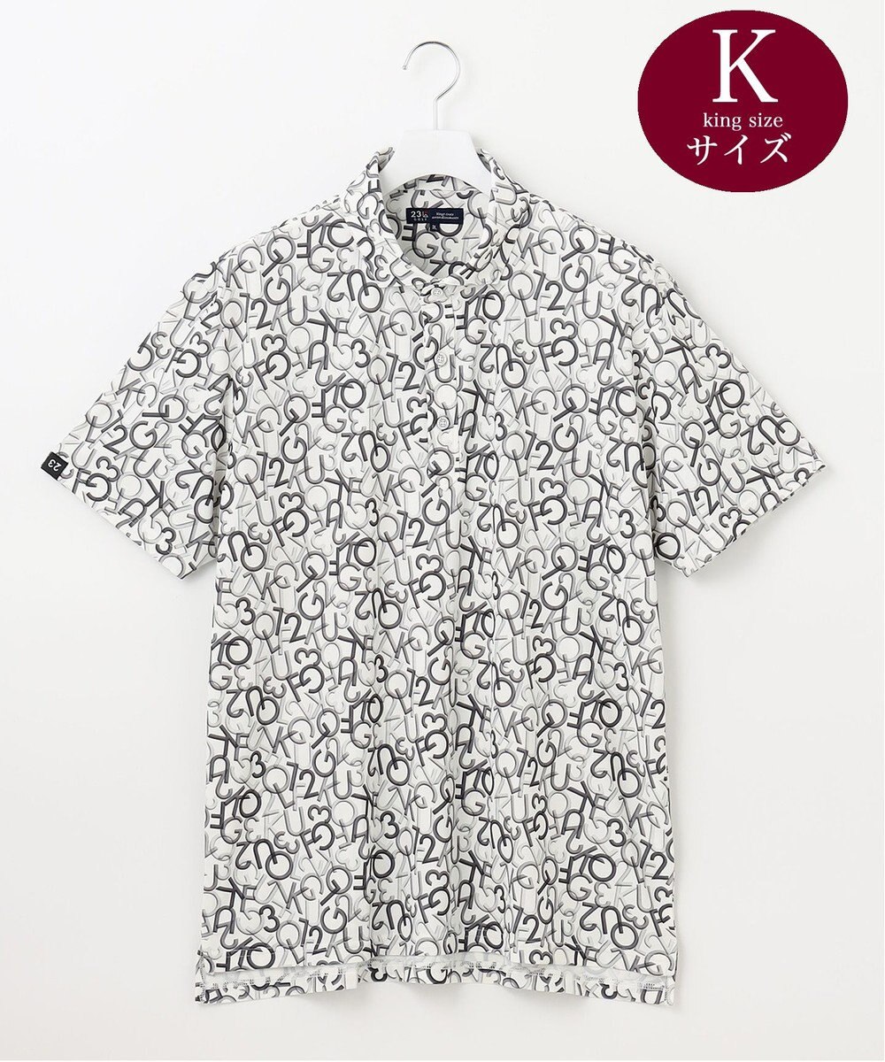 23区GOLF 【MEN/キングサイズ】【吸水速乾】MOVEロゴ 半袖ポロシャツ 