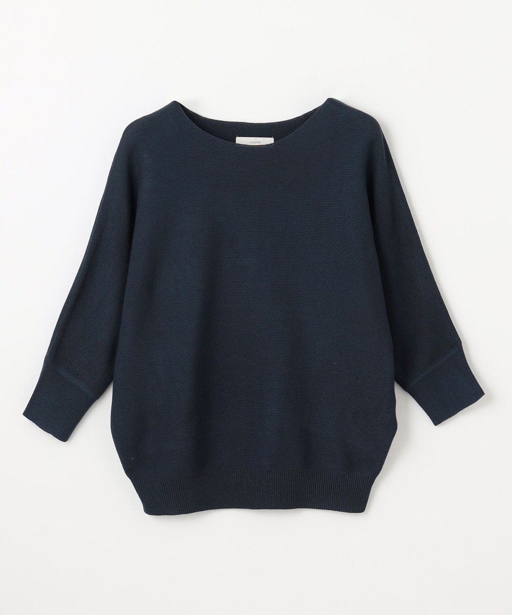 ANY L 【洗濯機可/アンチピリング/UVケア】アクリルガーターニット 