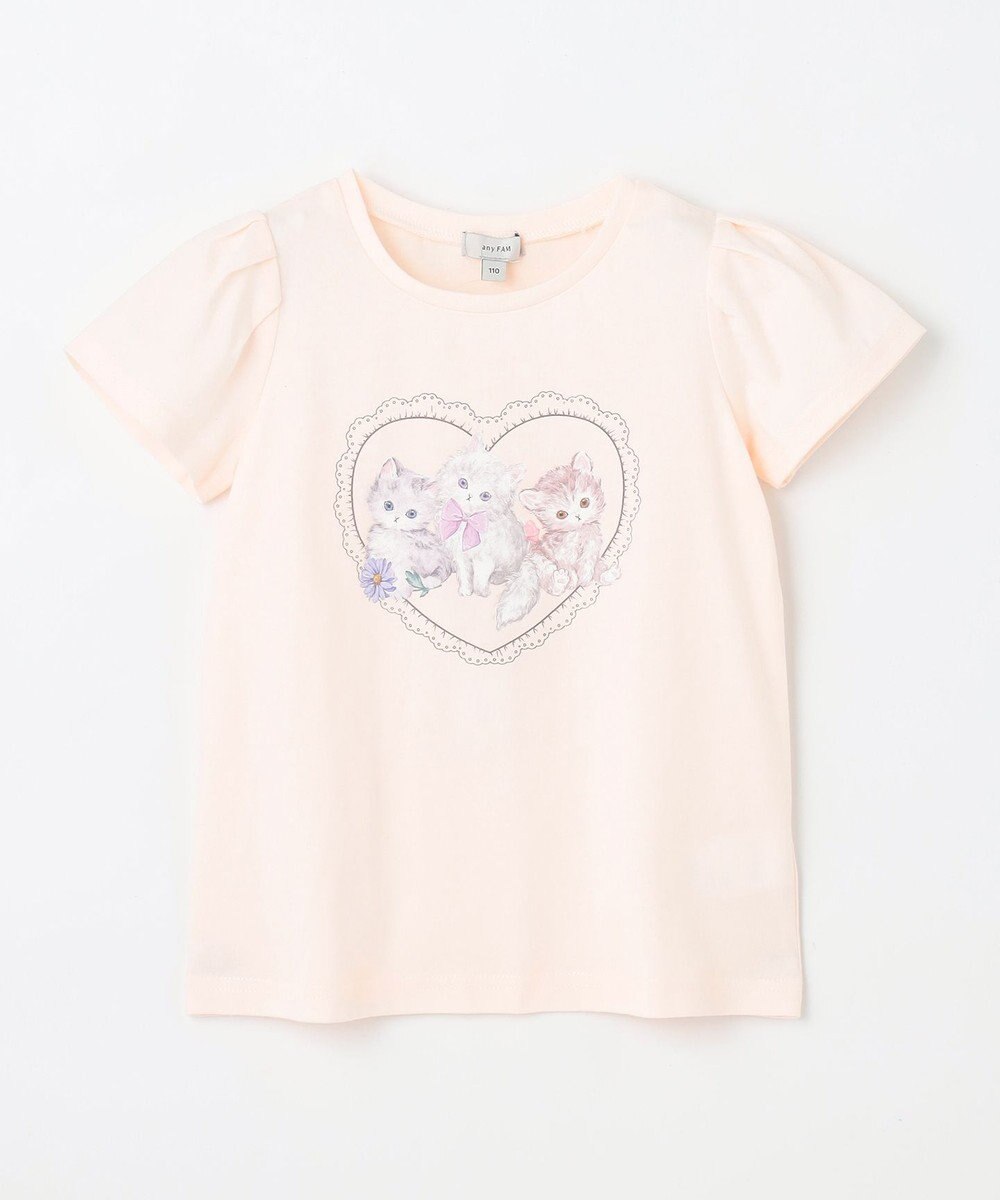 ANY KIDS ネックレス付き ネコTシャツ 