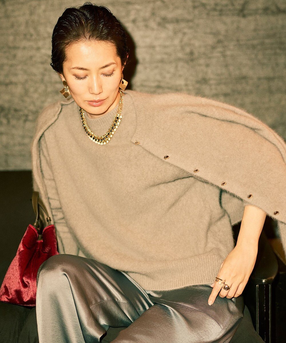 自由区 L 【SHIHOさん着用】ヘアリーフォックスプルオーバー ニット 