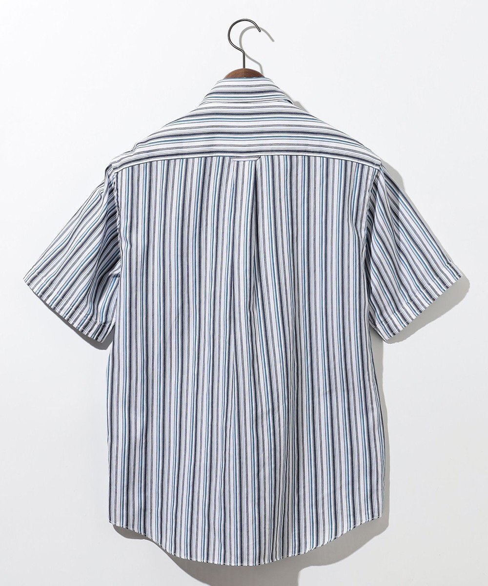 JOSEPH ABBOUD 【サステイナブル】ソアロンストライプ 半袖 シャツ 