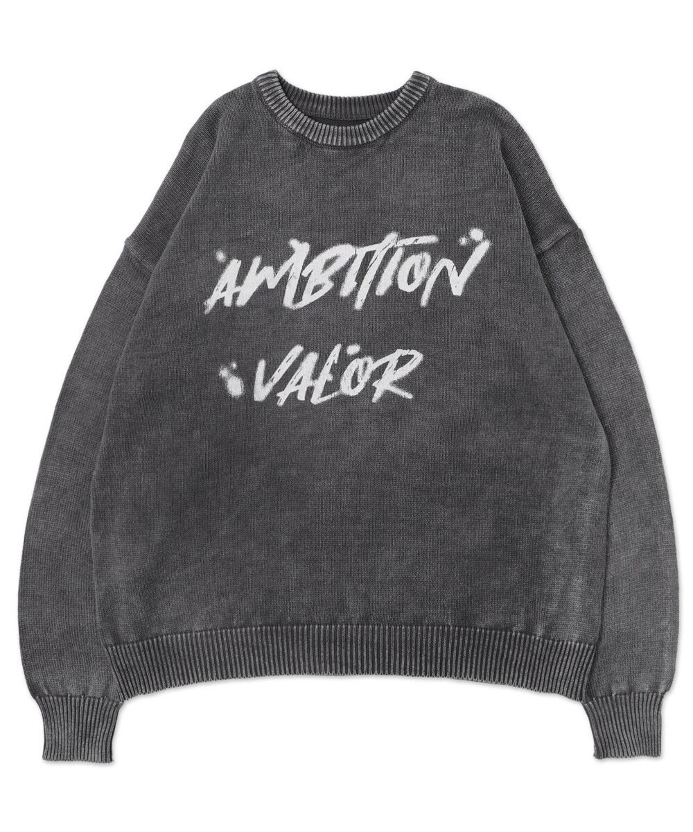 WEGO ヴィンテージウォッシュニットプルオーバー 