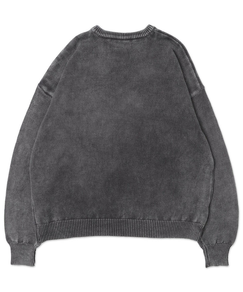 WEGO ヴィンテージウォッシュニットプルオーバー 
