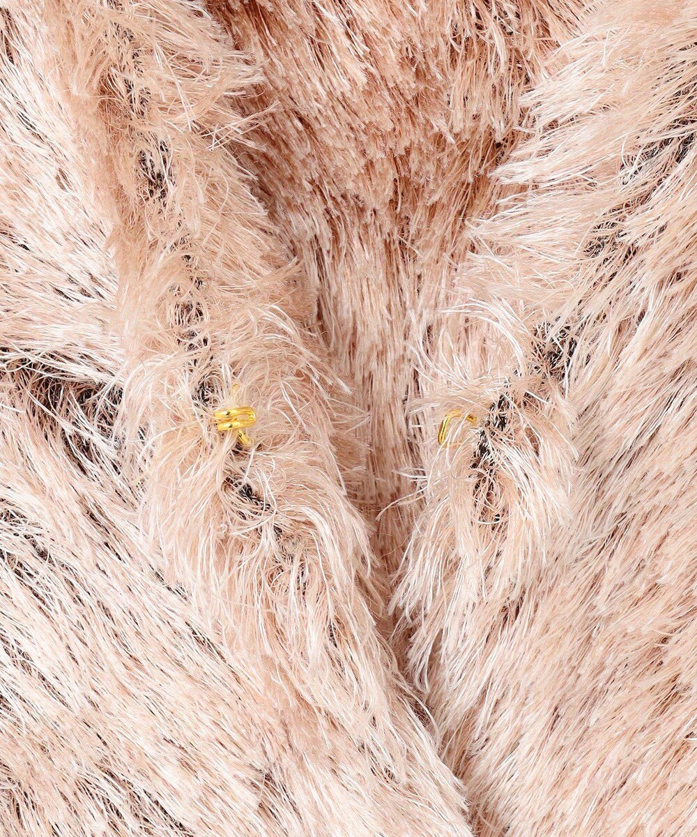 自由区 【カトリエムブーケ】Flower fur シャギーベスト 