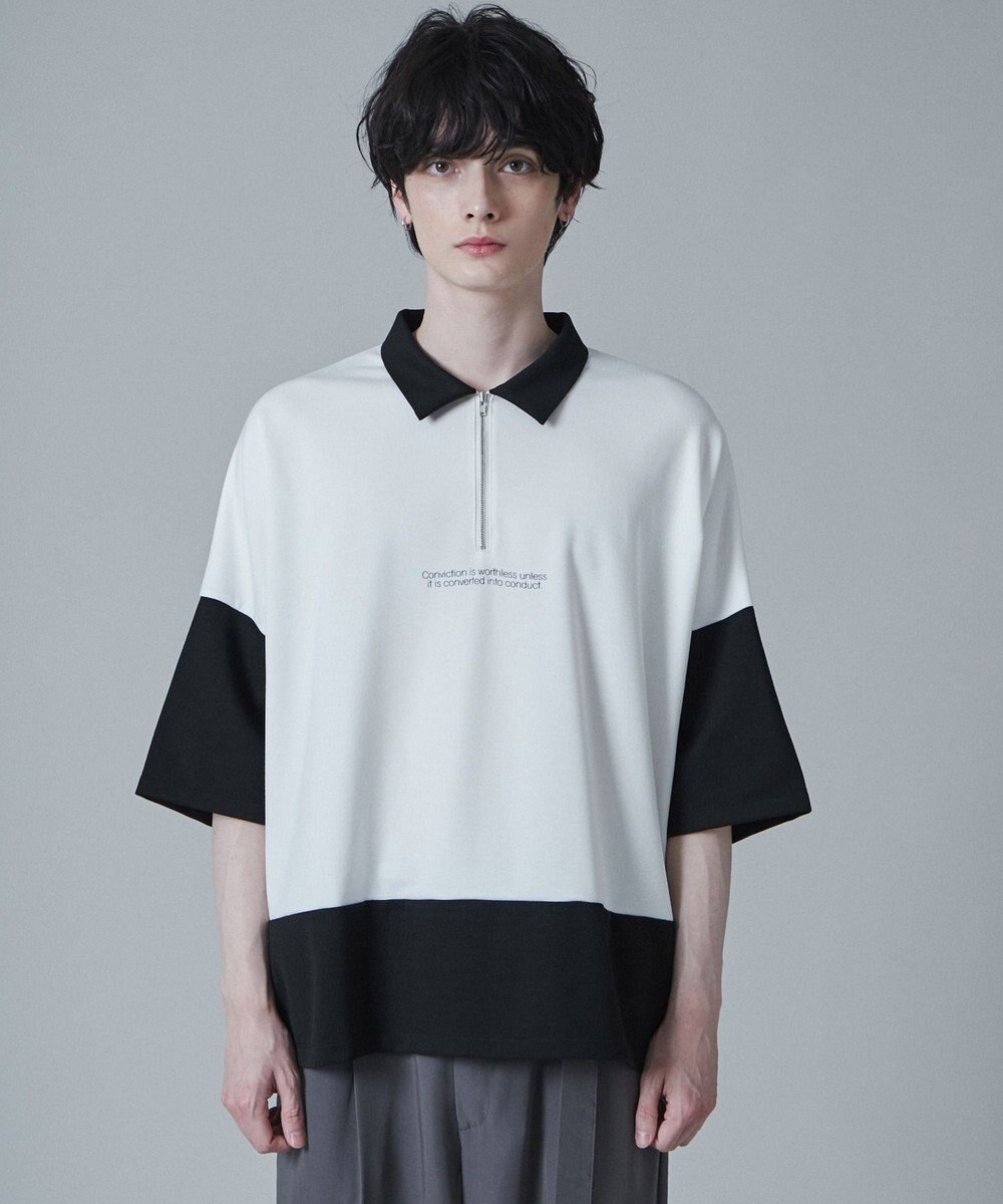 WEGO ドルマンポンチハーフジップT（S） 