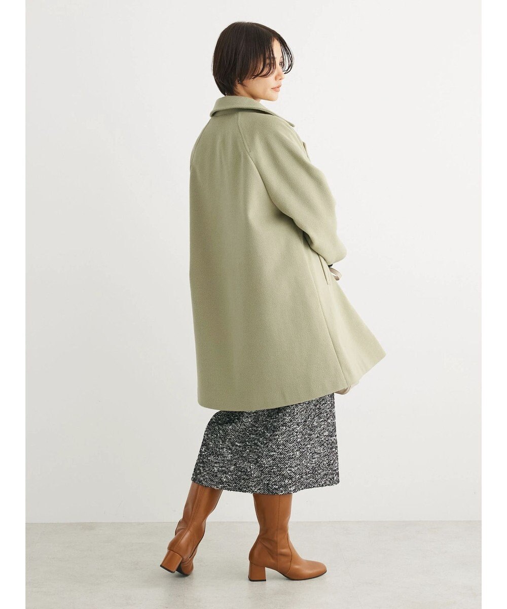 Green Parks ビーバー調テーラードカラーコート 