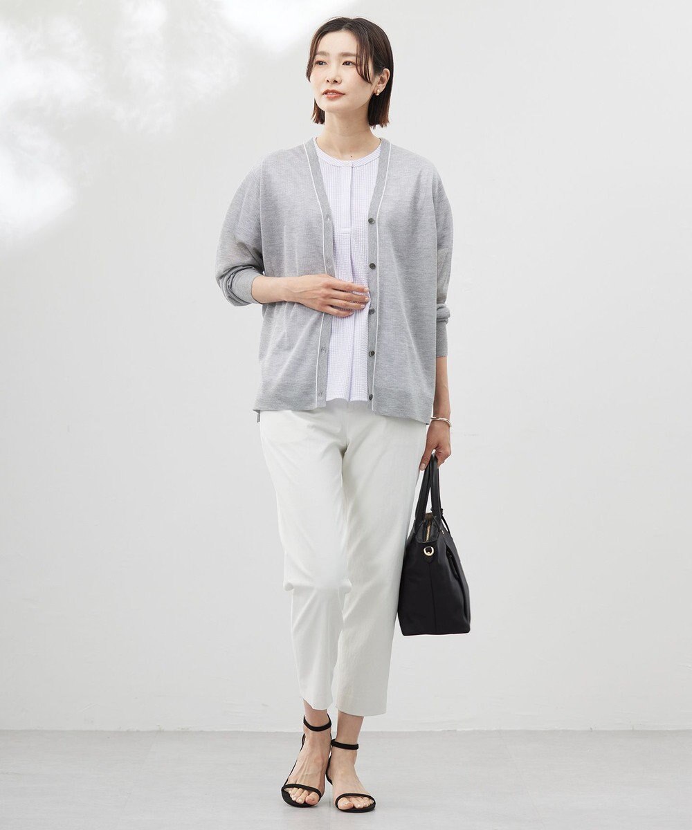 J.PRESS LADIES 【WEB限定カラーあり・洗える】Vis/Peスパーク ニット カーディガン 