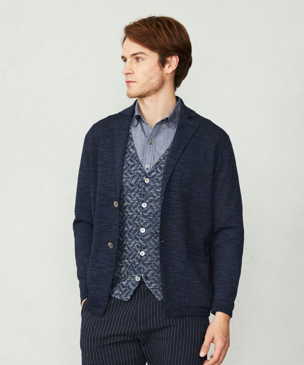 JOSEPH ABBOUD 【サスティナブル】スラブギマ カーディガン 