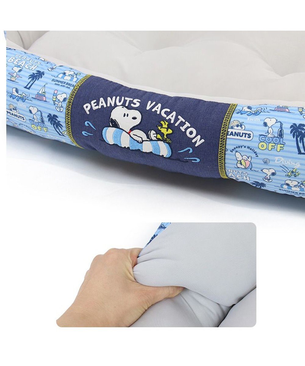 PET PARADISE スヌーピー クールカドラー 角型《バケーション柄》 大型犬 100×70cm LL 
