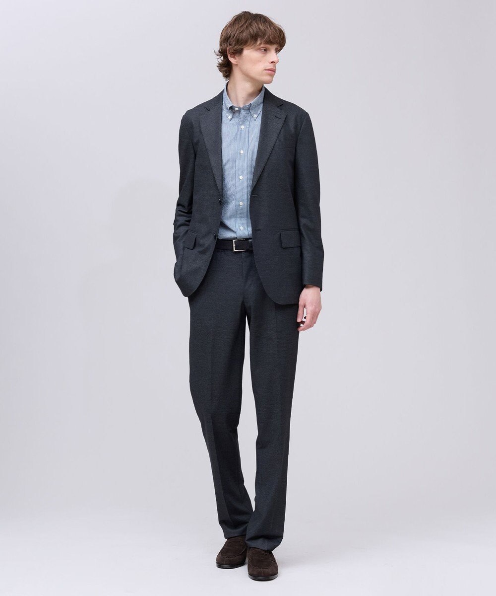 J.PRESS MEN 夏に嬉しい6つの高機能【J.PRESS-POOL WOOL】【セットアップ対応】ジャージーセットアップ スラックス 