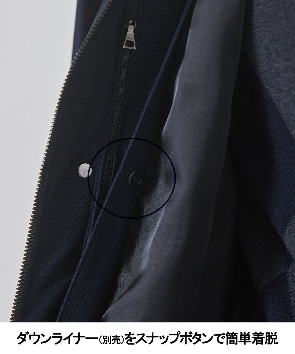 GOTAIRIKU 25年新作/3シーズン対応【仕事で着用可】メランジカルゼ フーデッドブルゾン_無地 