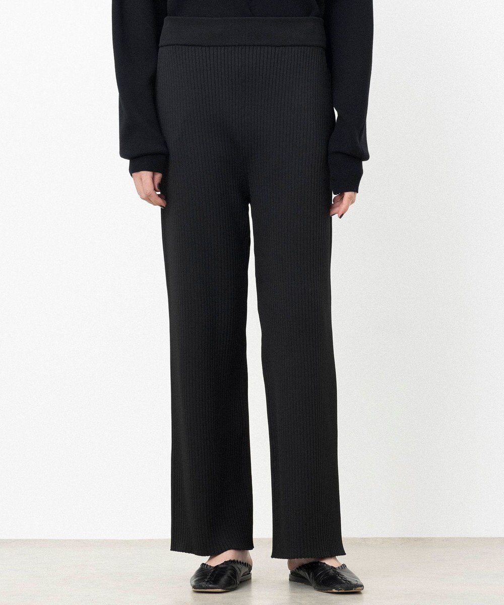 NAVE 【ReNAVE・手洗い可】スポンディッシュニットワイドリブパンツ 