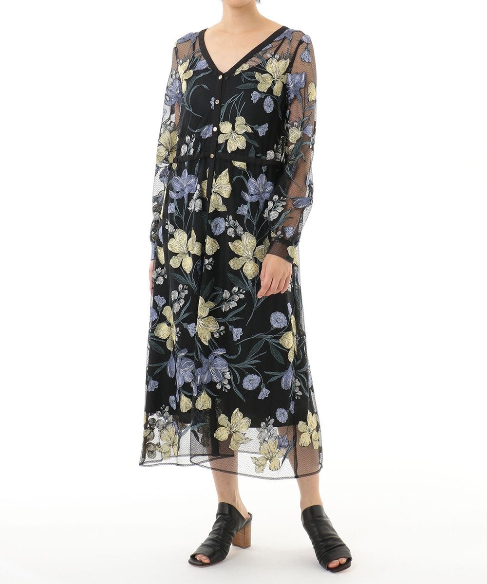 GRACE CONTINENTAL レザースタックヒールサンダル 