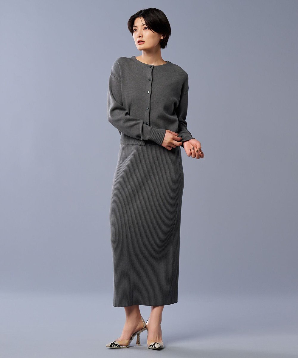 uncrave 【手洗い可】スムース ニット リブ スカート（uncrave STANDARD） 