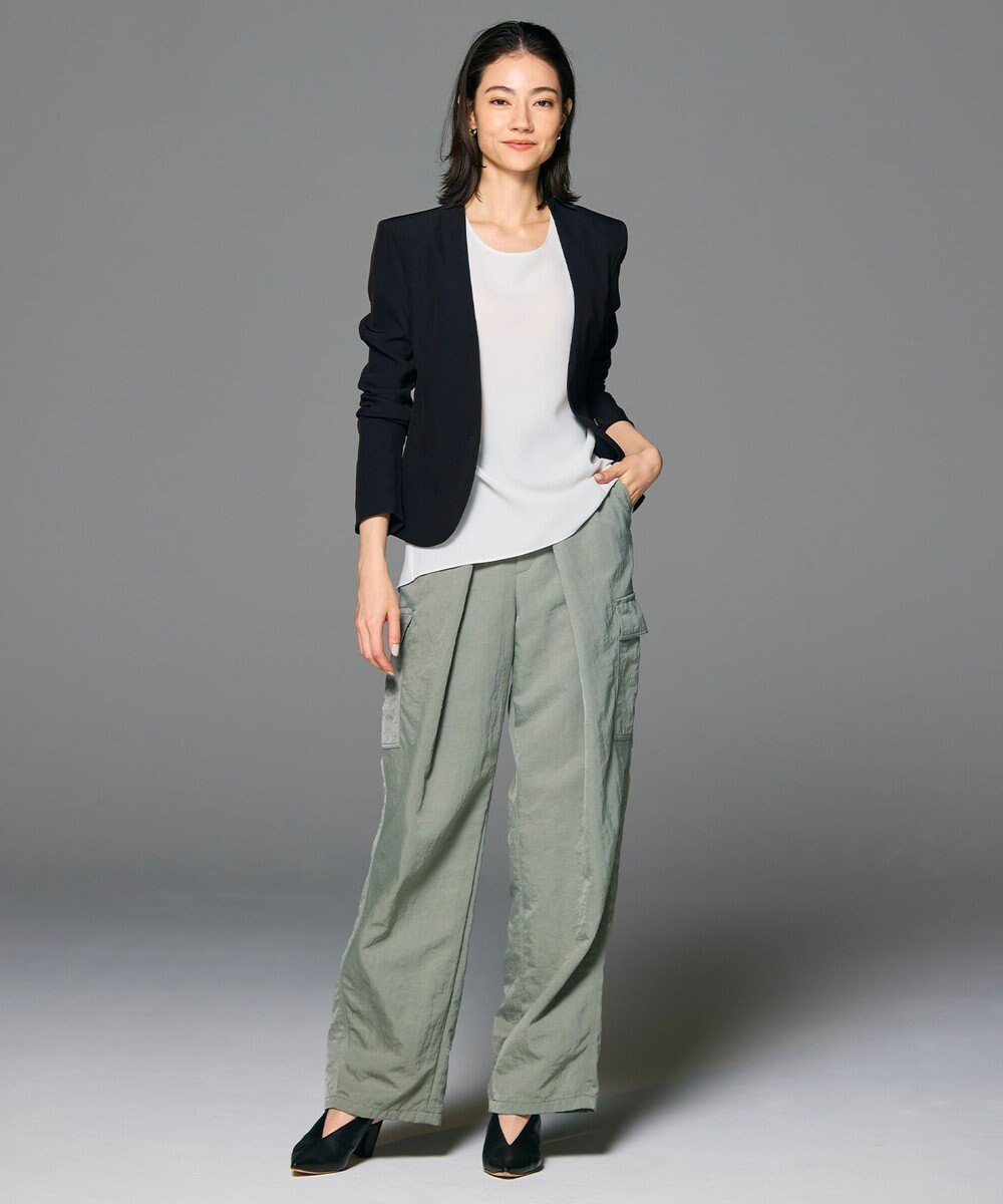 BEIGE， 【L-size・セットアップ対応】LUIZA / ノーカラージャケット 