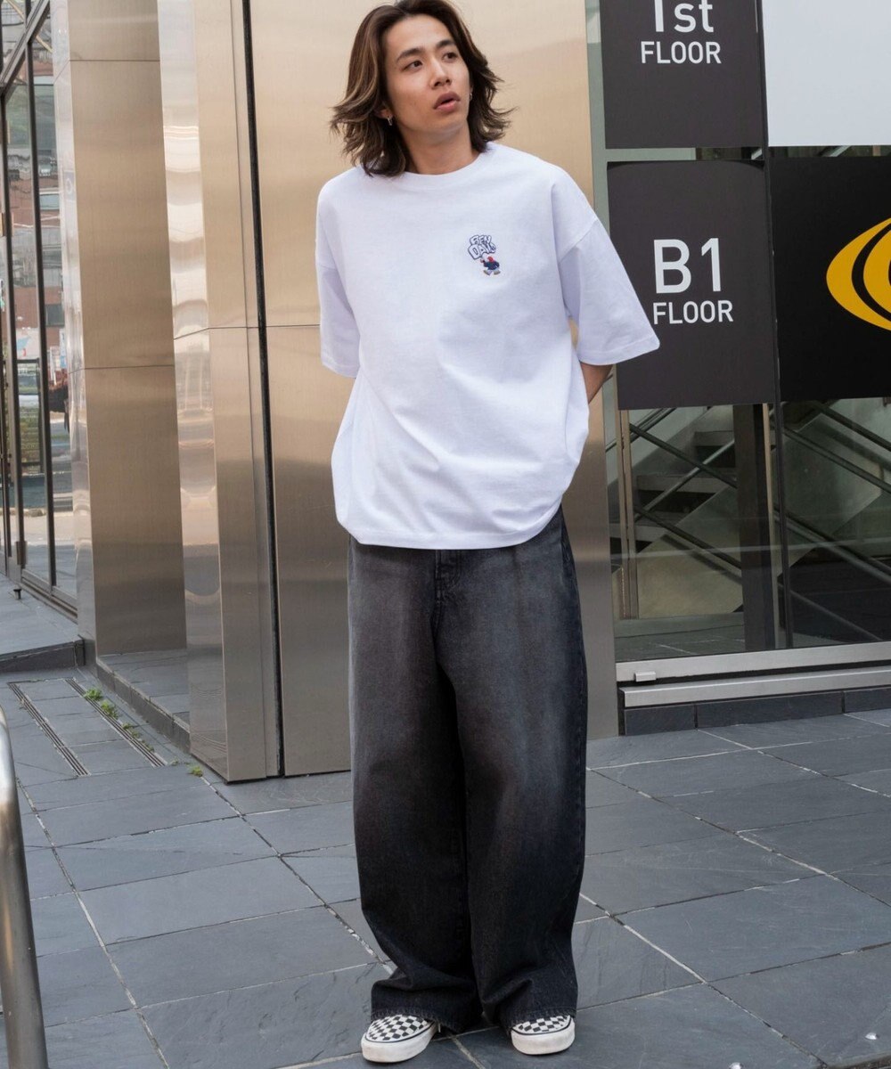 WEGO 【ユニセックス着用ITEM/SMLサイズ展開】別注BENDAVISワンポイントT（SS） 