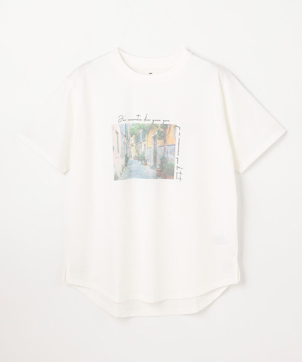 ANY アソートロゴラウンドヘムTシャツ 