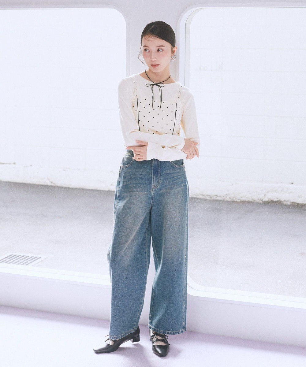 earth music&ecology Ｗリボンパンプス 