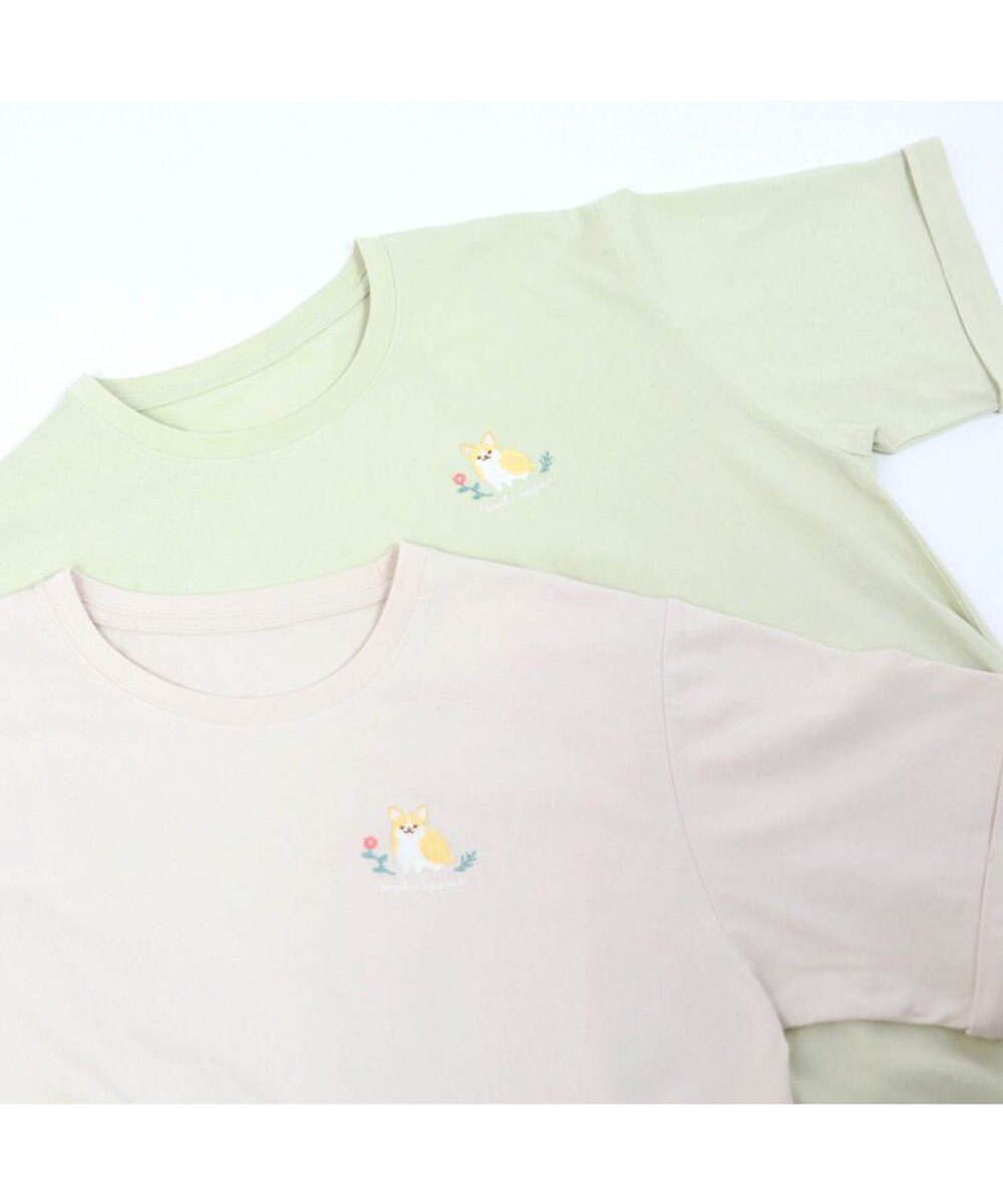 Mother garden ふわんこ　コーギー わんマイルウェア ロング Ｔシャツ 