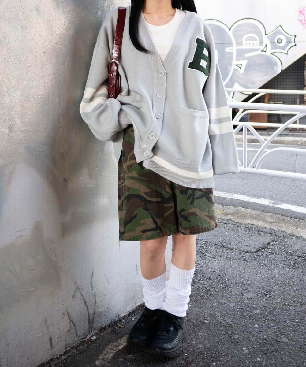 WEGO レタードカーディガン 