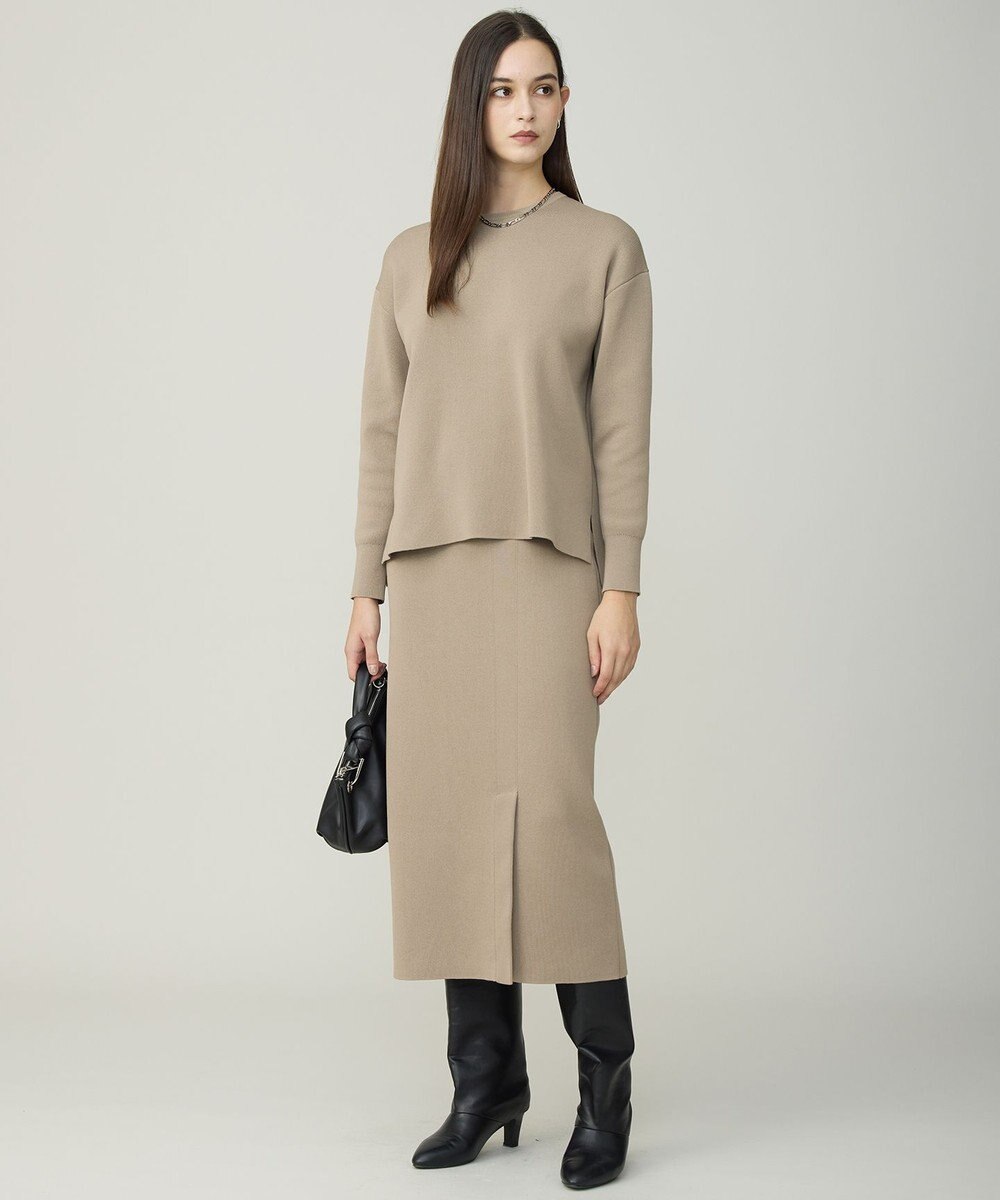 ICB コットンポリエステルスムース  プルオーバー ニット 