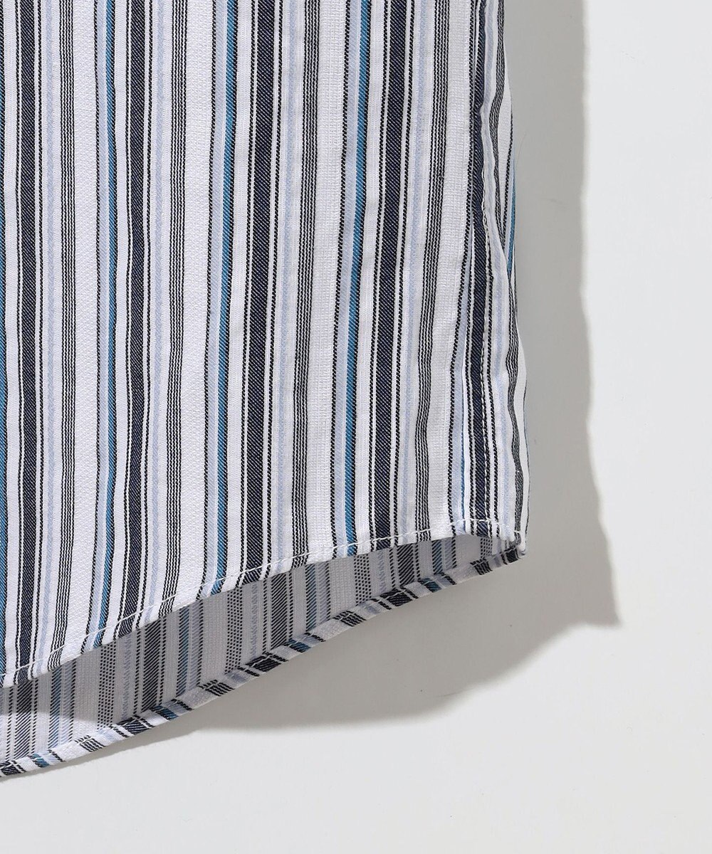 JOSEPH ABBOUD 【キングサイズ・サステイナブル】ソアロンストライプ 半袖 シャツ 