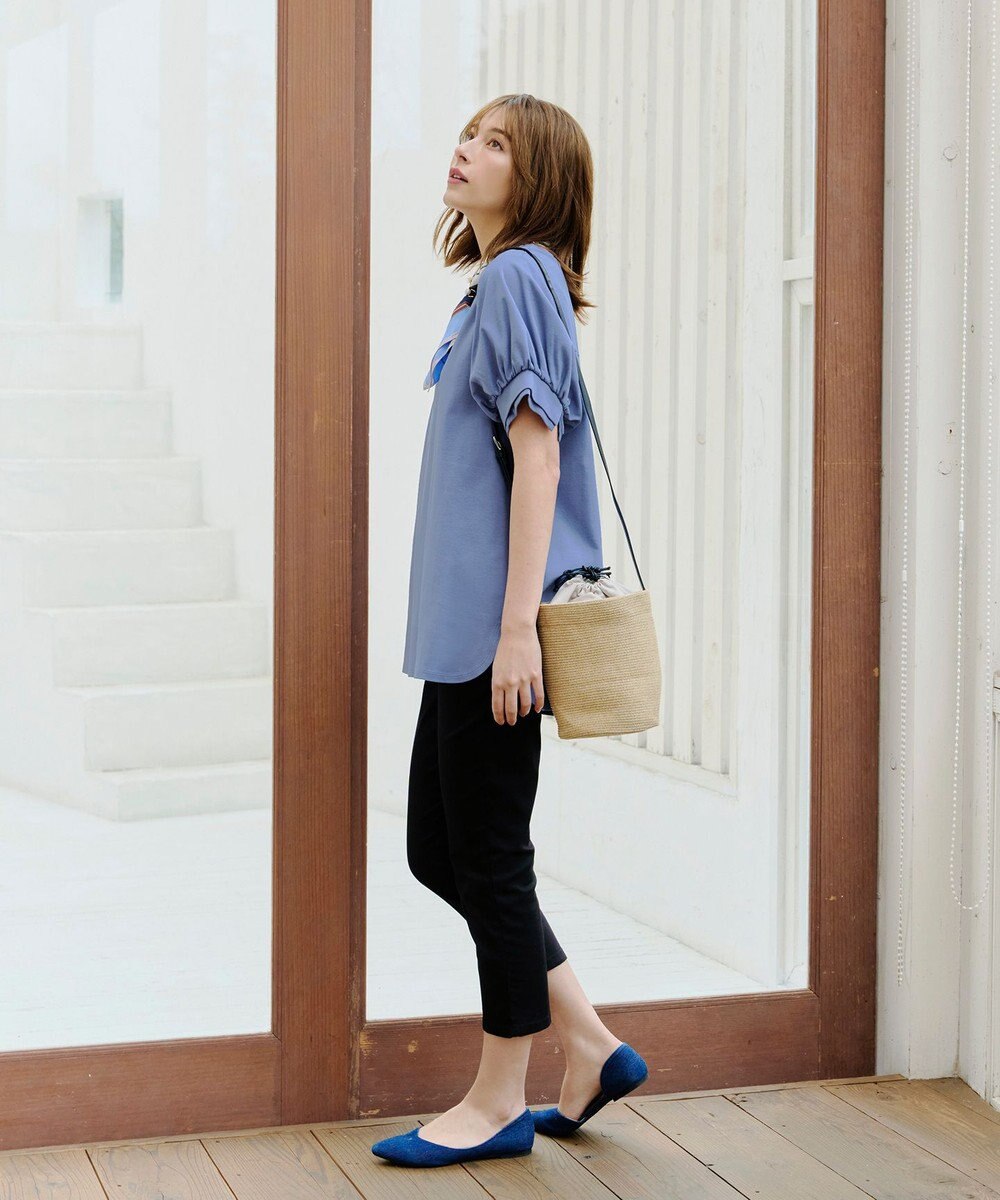 Tiaclasse 【UVケア・接触冷感】“あまラク” ボリュームパフスリーブカットソーチュニック 