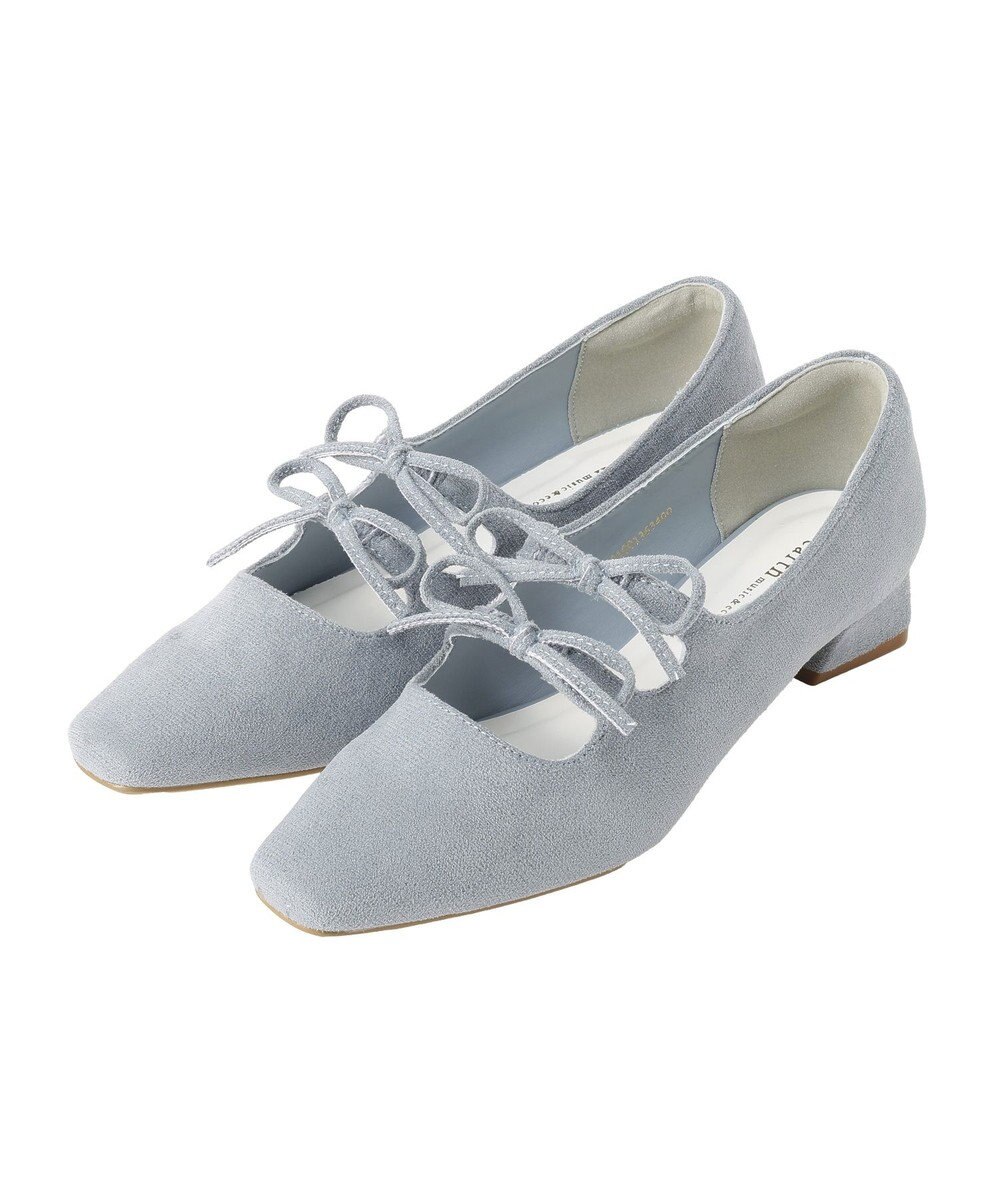 earth music&ecology Ｗリボンパンプス 