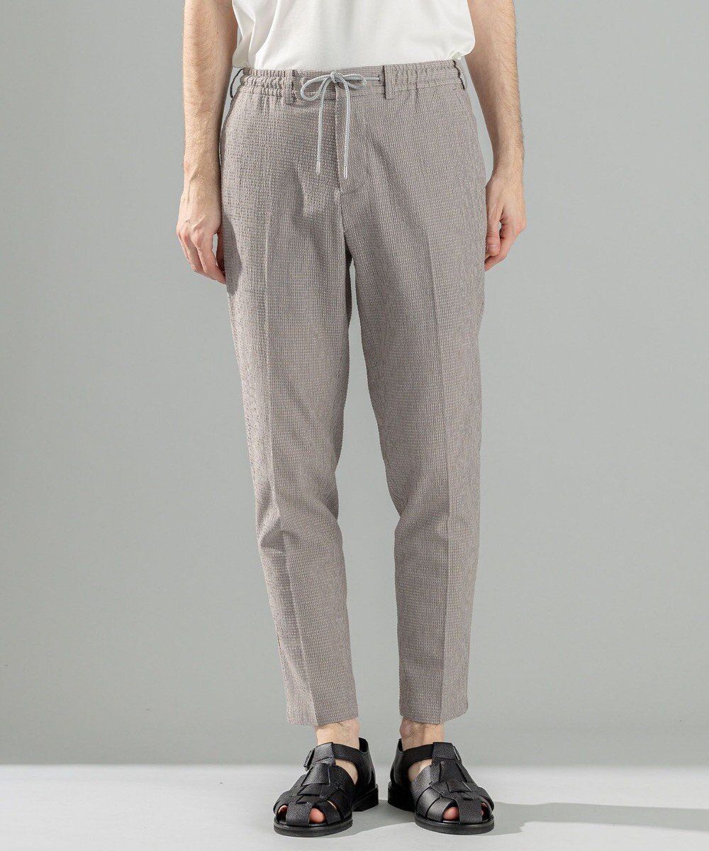 JOSEPH HOMME ＜新色追加＞新素材【通気性/ストレッチ】トリコサッカーストレッチ ドロスト付テーパードパンツ /  PEGG CONVERTIBLE 