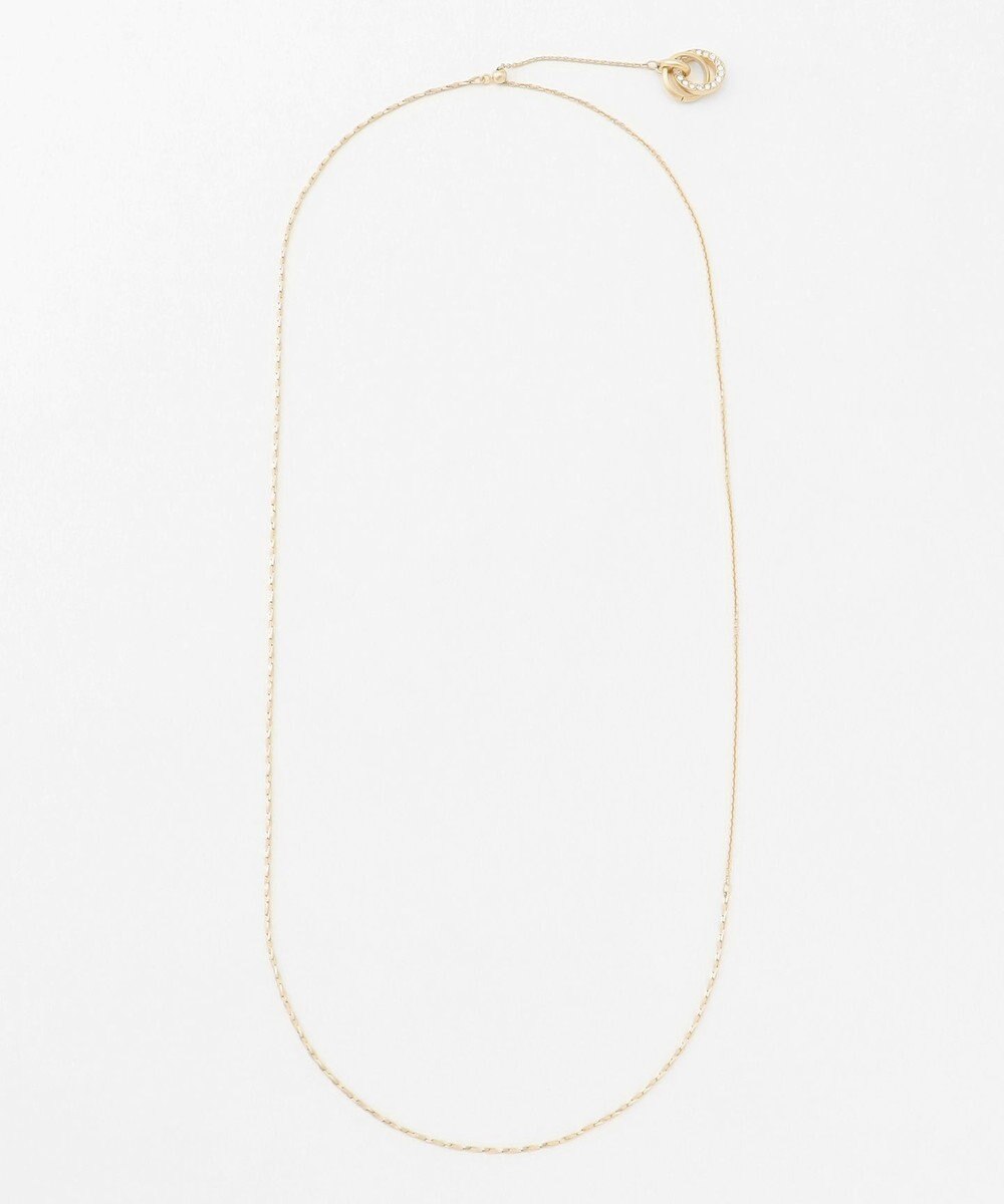 J.PRESS LADIES 3way ガラスリング ラリエット ネックレス 