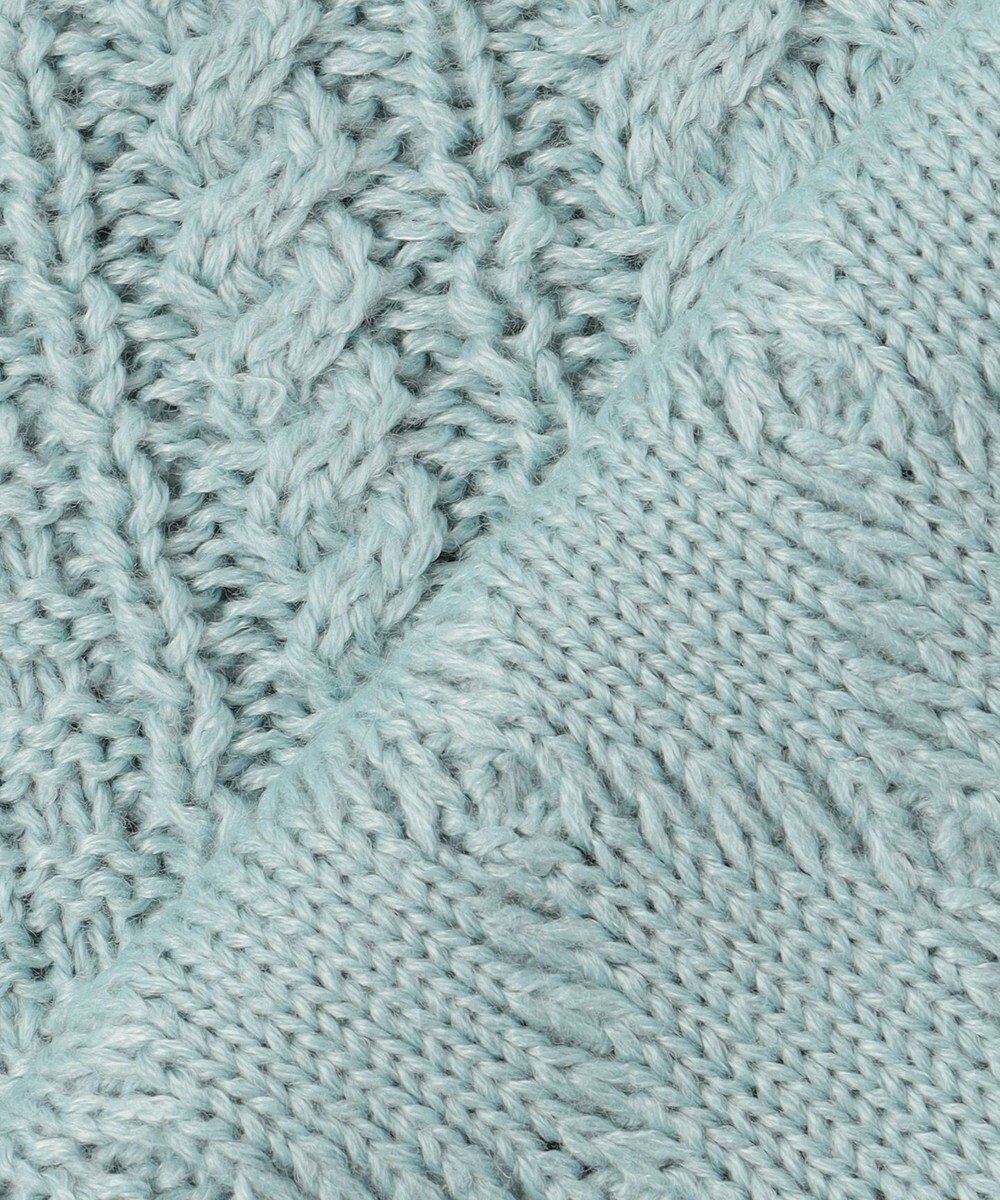 ANY L ソフトタッチケーブルニットチュニック 