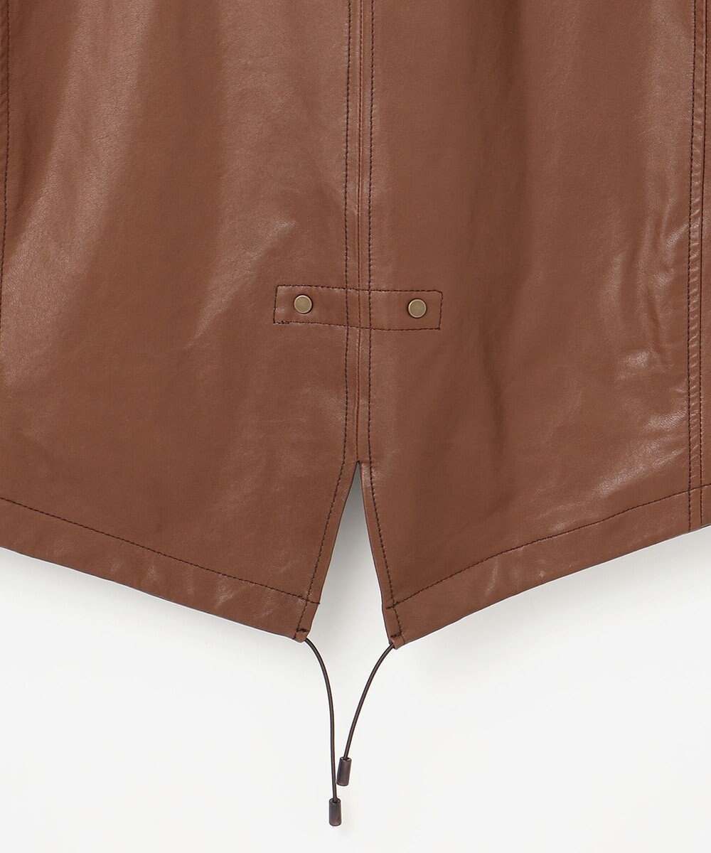 JOSEPH ABBOUD ベジタブルラムスキンレザーコート 