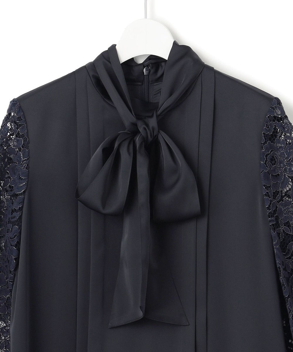 23区 【APPLAUDIR】ノーブルサテン レースコンビドレス 