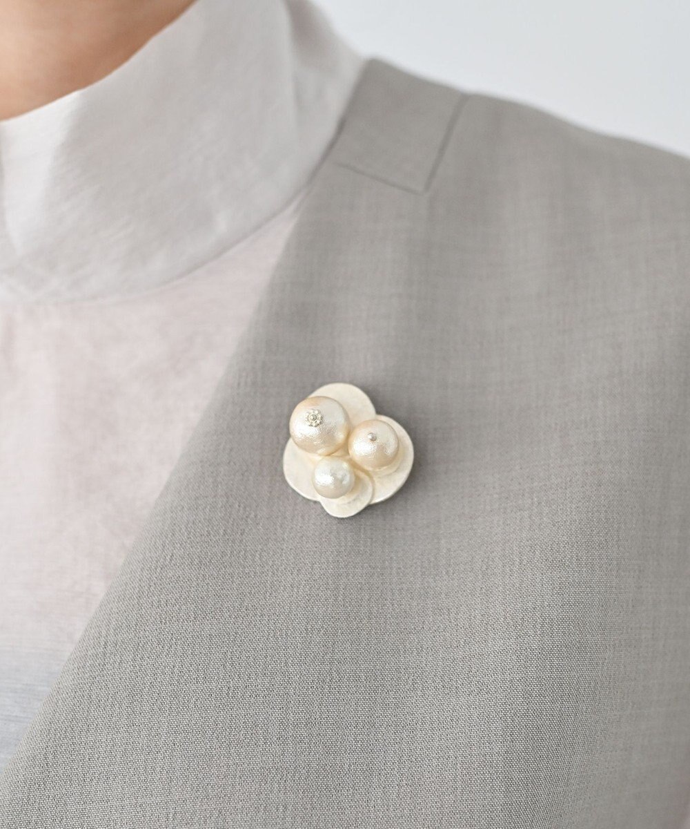 Pisceans グラデコットンパールブローチ 