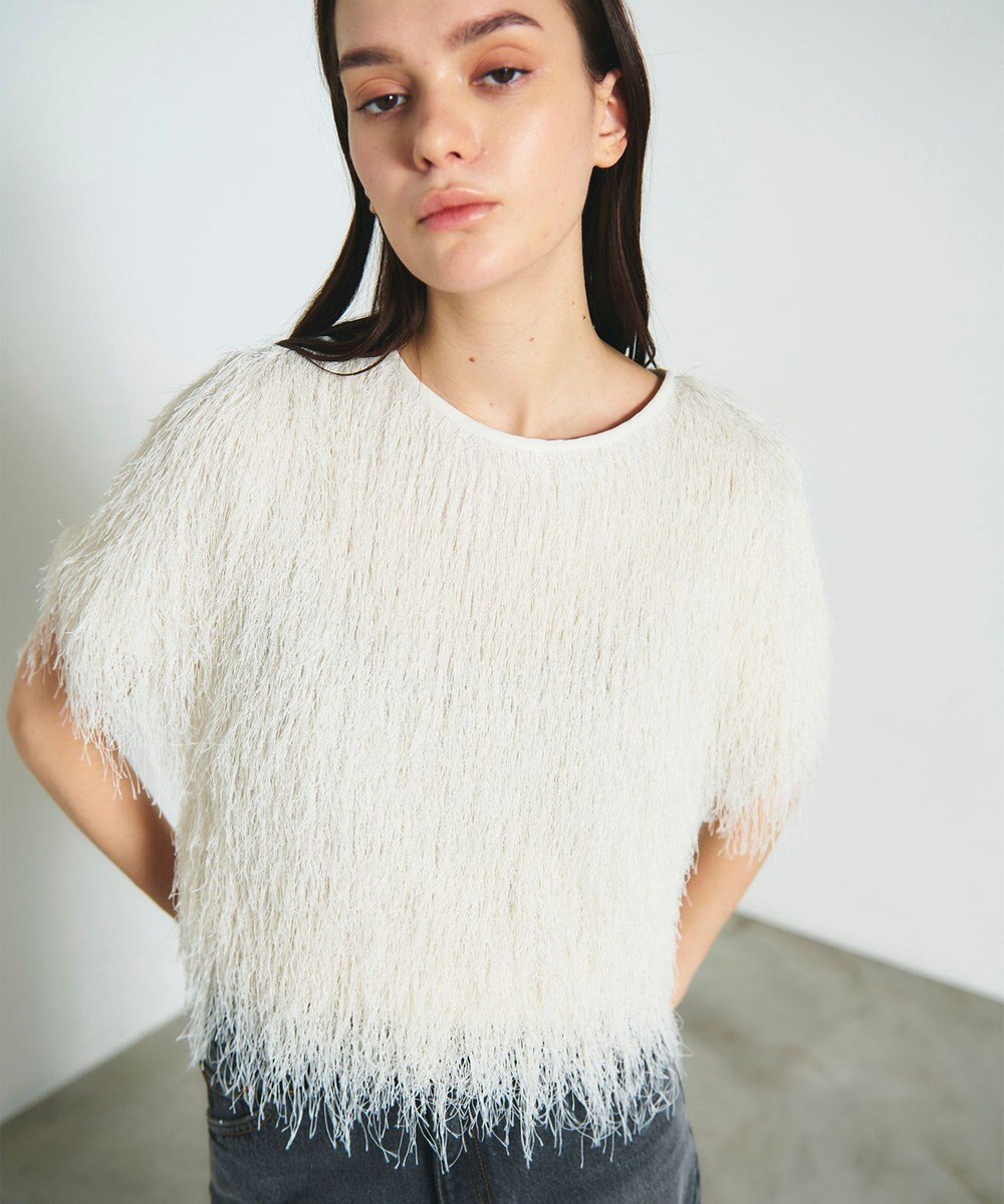 GRACE CONTINENTAL フリンジトップ 