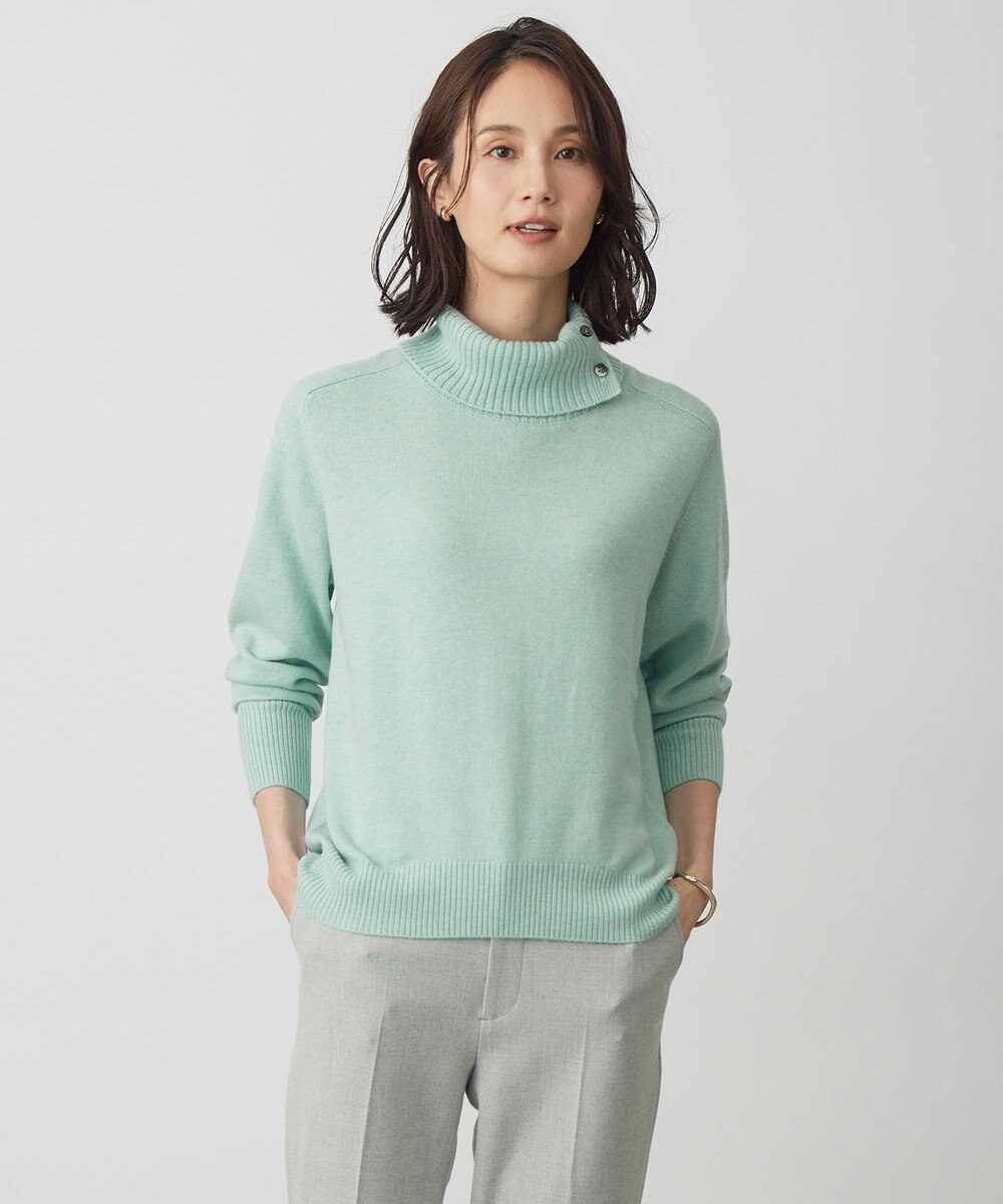 J.PRESS LADIES CASHMERE BLEND 襟付き ニット 