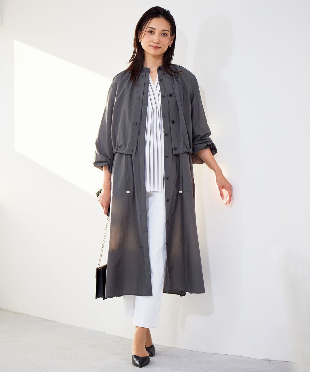 自由区 S 【洗える】SOMELOSテンセルスキッパー ブラウス 