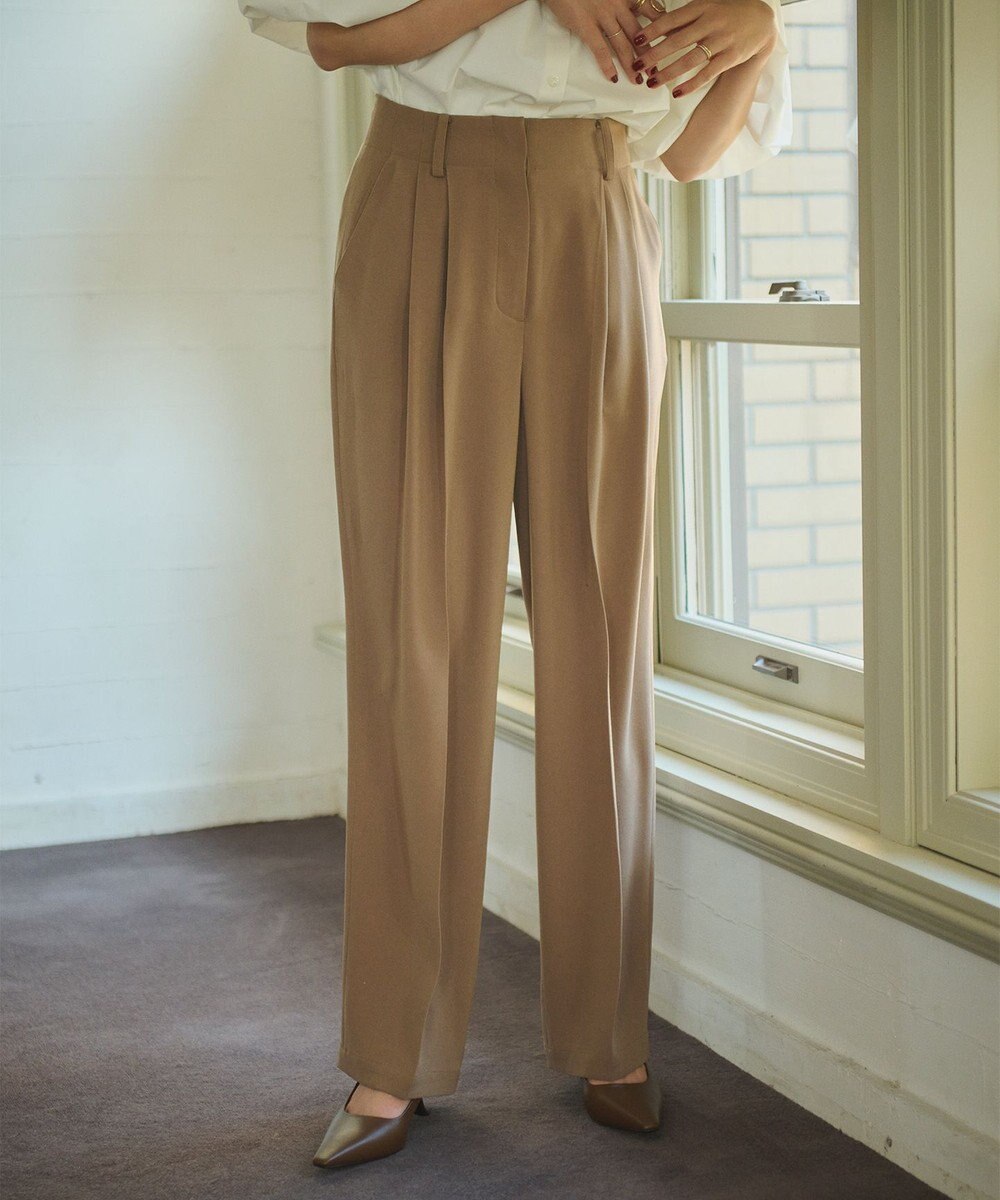 #Newans 2タックセンタープレスパンツ 