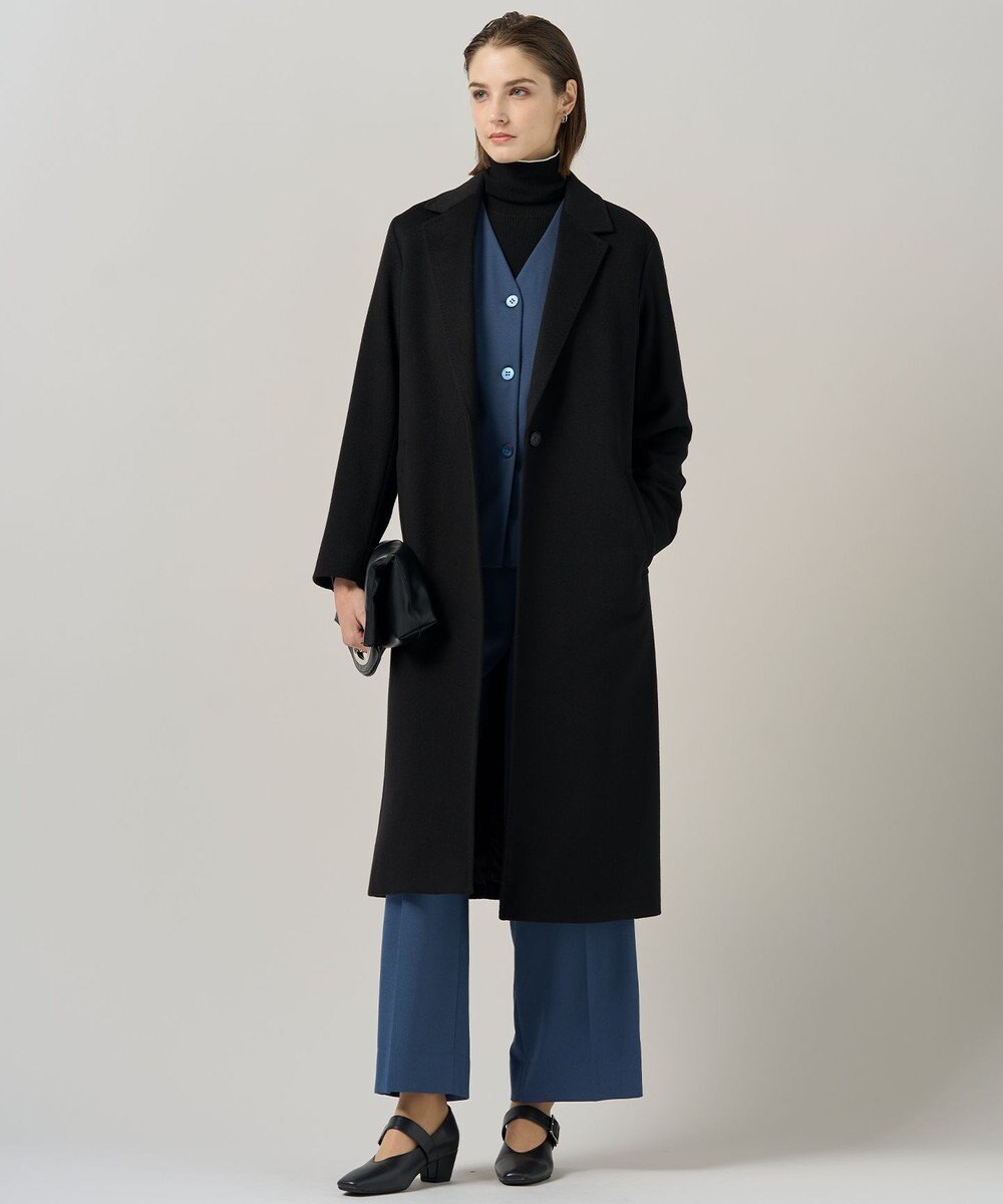 ICB ピュアカシミヤ チェスターコート 