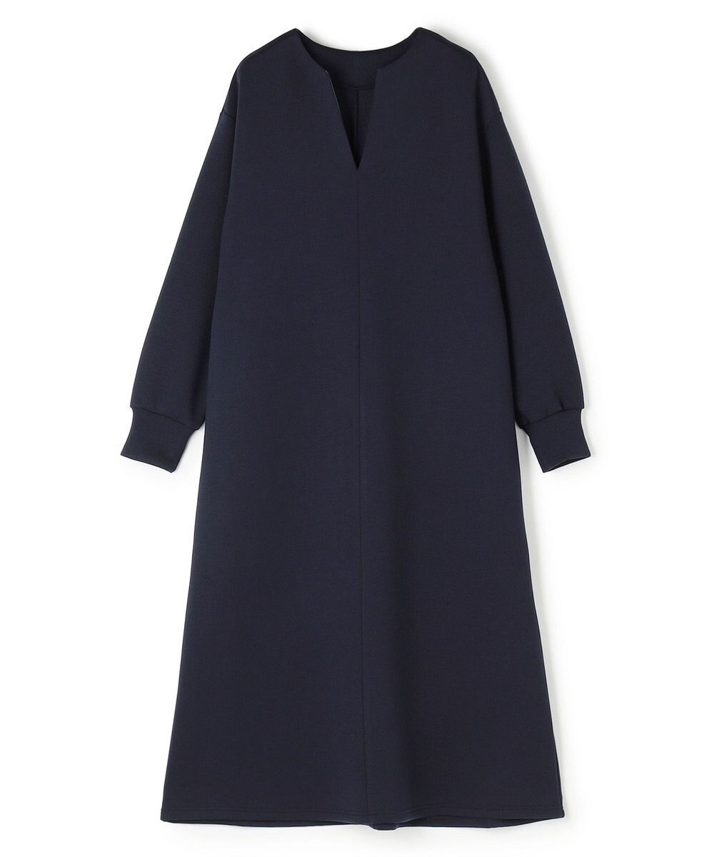 UNFILO BEAUTY FORM JERSEY キーネックワンピース 