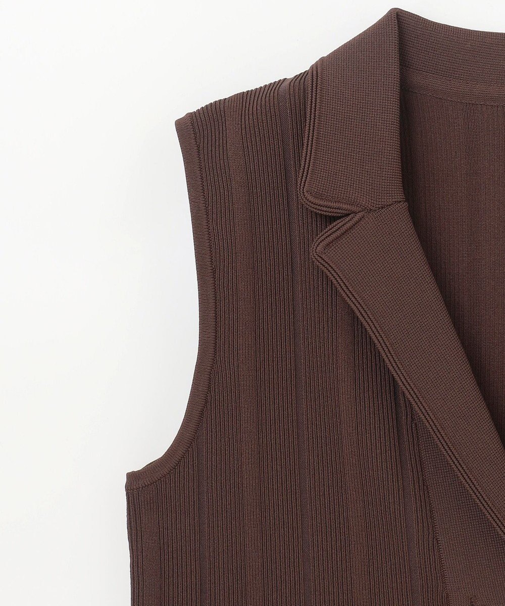 GRACE CONTINENTAL ダブルフロントニットジレ 