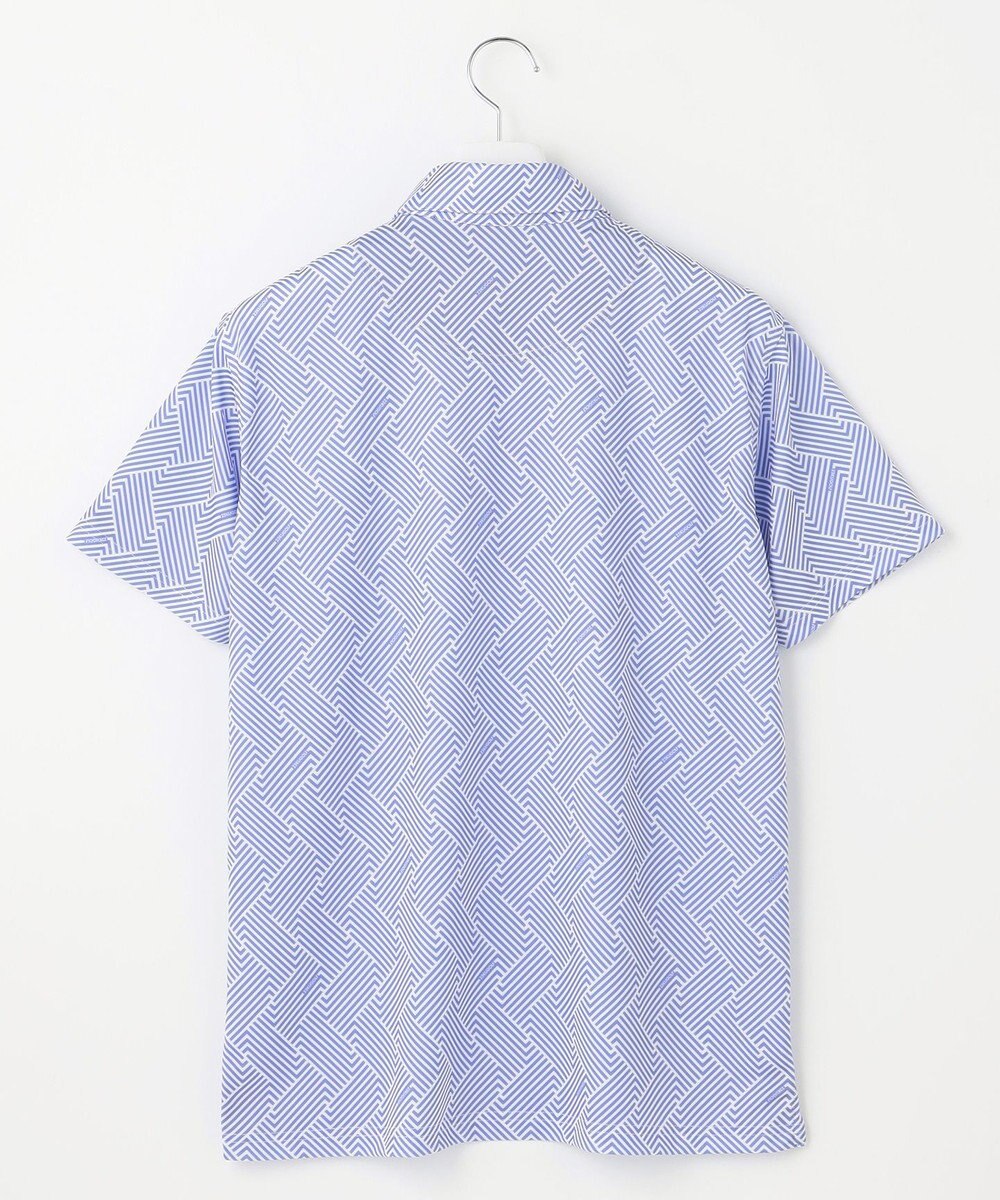 23区GOLF 【MEN】「HYGRA」幾何柄清涼ポロシャツ 