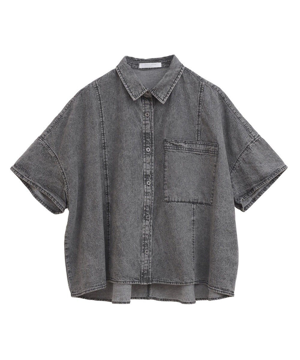 Green Parks ライトデニム５分袖シャツ 